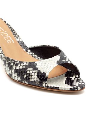 Python Print Leather Mule Sandal JULIE DEE | VE112ROCCIA
